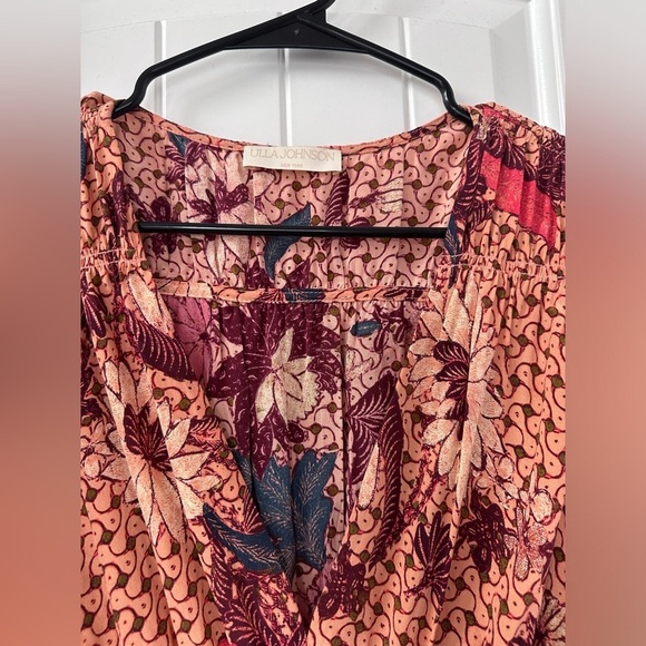 Ulla Johnson Oni Silk Mini Dress in Garden Rose Floral Ruffled Size 10 - Picture 15 of 16